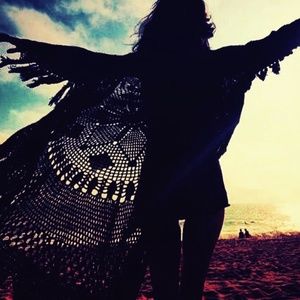 Mandala Crochet Coat